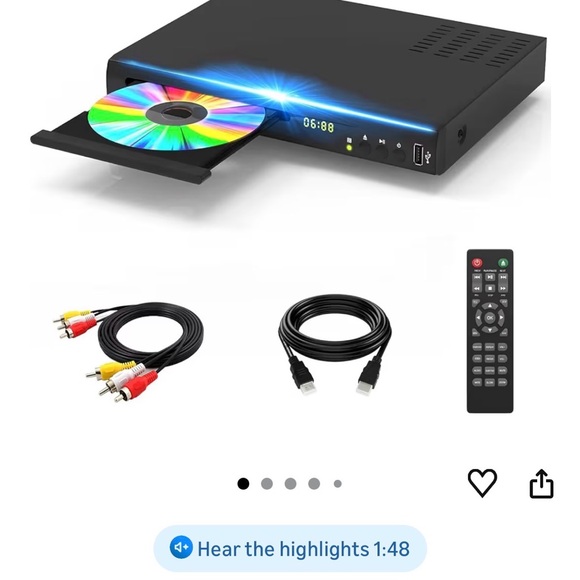 Blu Ray DVD Player, 1080P Home Theater Disc System - Picture 11 of 12